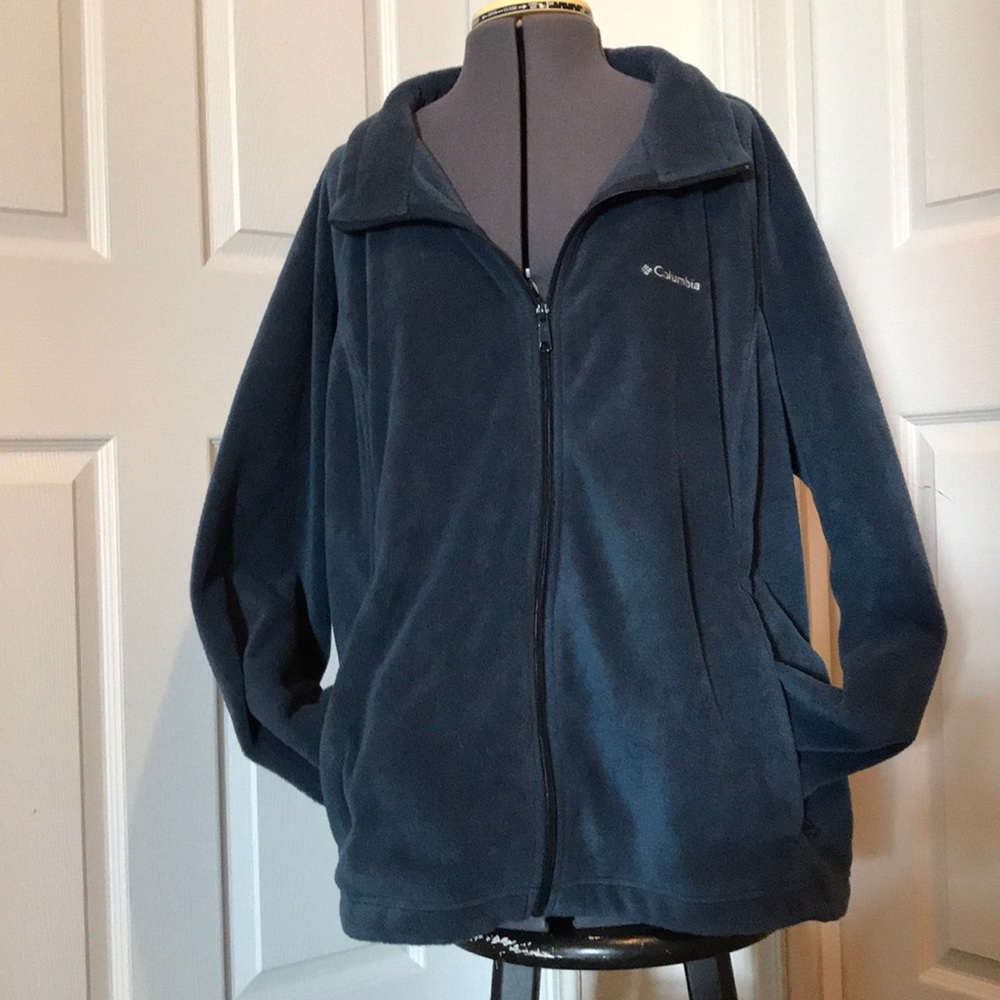 Columbia Fleece Jacket Ladies Size 3X Blue